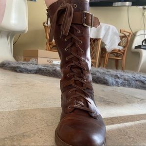 TIMBERLAND COMBAT BROWN WATERPROOF BOOTS